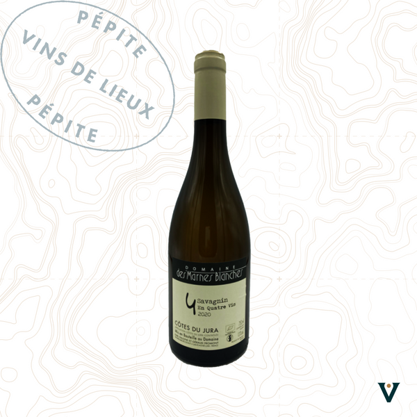 DOMAINE DES MARNES BLANCHES, CÔTES DU JURA SAVAGNIN "EN QUATRE VIS" 2020 - VINS DE LIEUX